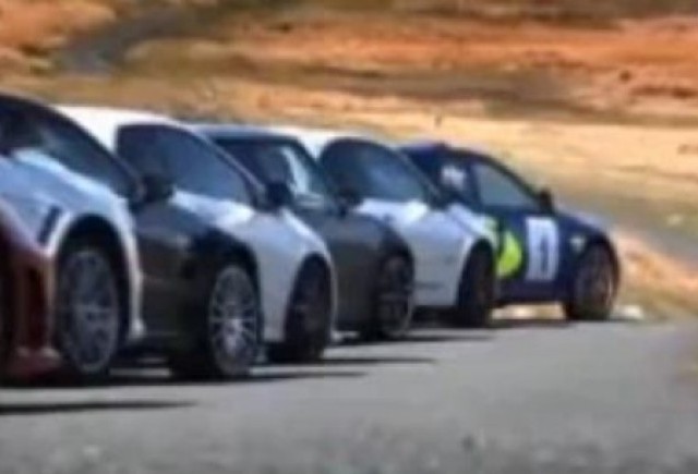 VIDEO: Test in grup cu 9 super masini