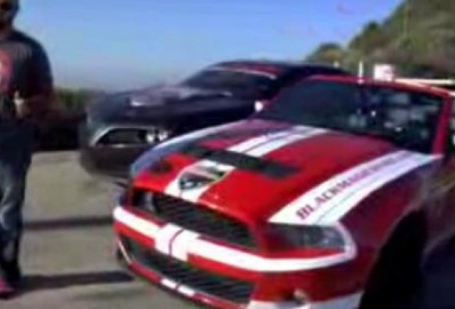 VIDEO: Shelby GT500 vs Camaro-Pontiac Firebreather