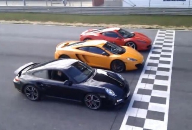 VIDEO: Ferrari 458 vs Porsche 911 vs McLaren MP4-12C