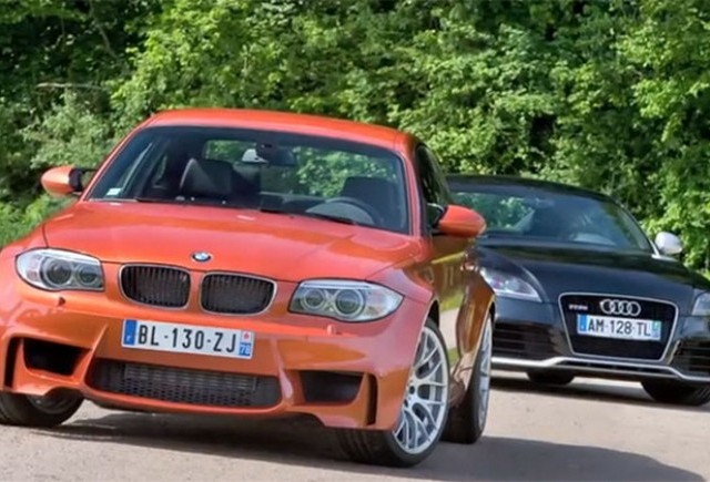 VIDEO:  Audi TT RS versus BMW M1 Coupe