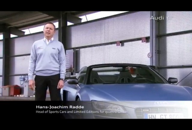 Audi R8 GT Spyder - clip promotional.