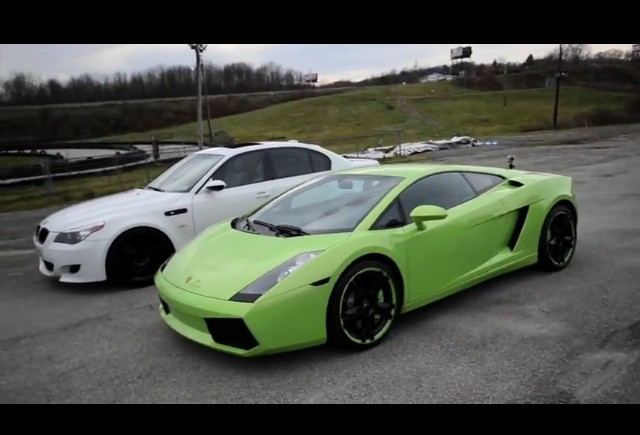 VIDEO: Lamborghini Gallardo vs BMW E60 M5