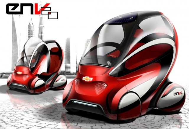 General Motors prezintă viziunea asupra prototipului Chevrolet EN-V 2.0 la Beijing