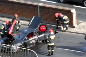 VIDEO: Accident de lux in Polonia cu un Lamborghini Murcielago
