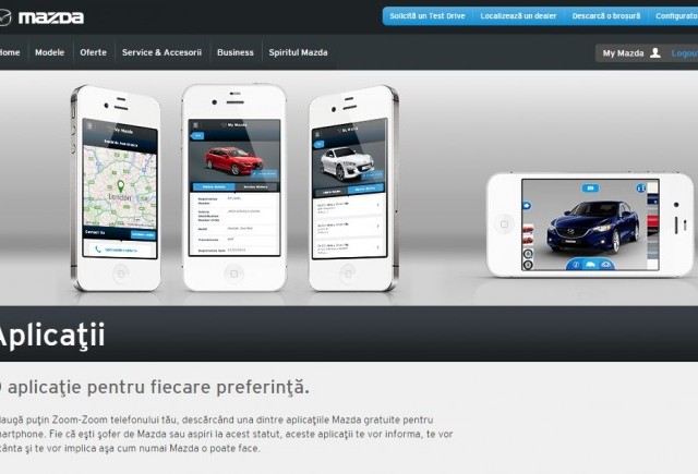 Mazda lansează în România aplicația My Mazda pentru smartphone