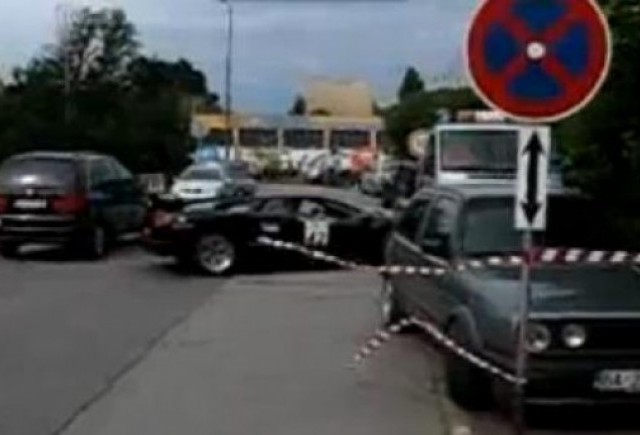 VIDEO: Lamborghini Diablo, lovit la o demonstratie