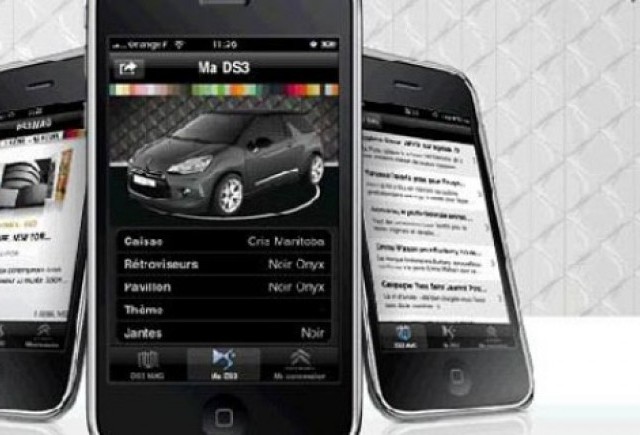 Aplicatie Citroen DS3 pentru iPhone si iPod Touch