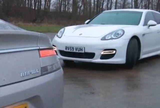 VIDEO: Aston Martin Rapide vs. Porsche Panamera