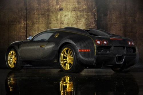 Bugatti Veyron, tunat in aur si fibra de carbon27780