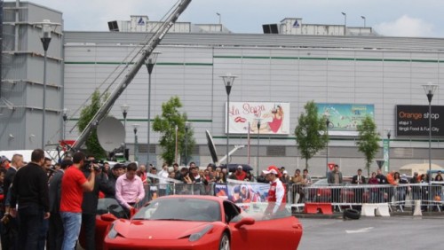 Galerie Foto: Fisichella a facut o demonstratie cu Ferrari 458 Italia in Romania25348