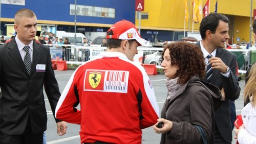 Galerie Foto: Fisichella a facut o demonstratie cu Ferrari 458 Italia in Romania25403