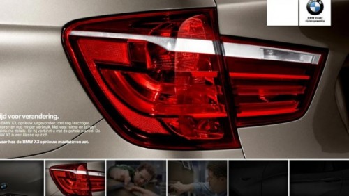 Primele imagini teaser cu noul BMW X325283