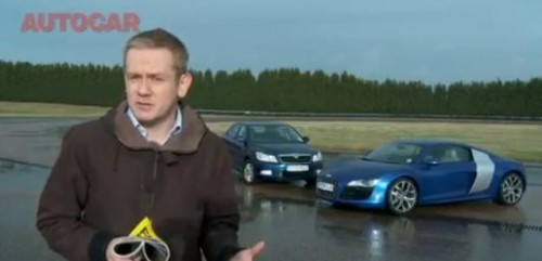 VIDEO: Audi R8 V10 vs. Skoda Octavia 1.419173