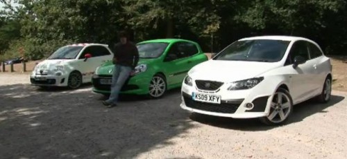 VIDEO: Seat Ibiza Cupra vs Renault Clio RS vs Fiat 500 Abarth16372