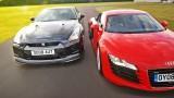VIDEO: Audi R8 V10 vs. Nissan GT-R16183