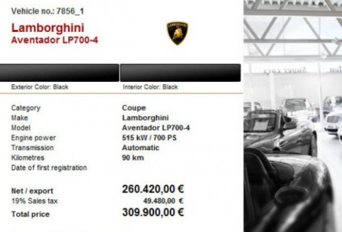 Un dealer auto din Germania comercializeaza noul Lamborghini Aventador38745