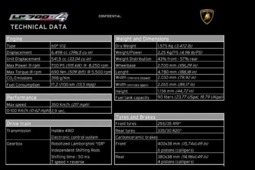 Iata brosura tehnica al noului Lamborghini LP700-4!38124