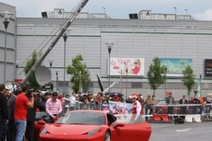 Galerie Foto: Fisichella a facut o demonstratie cu Ferrari 458 Italia in Romania