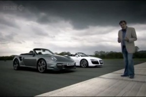 VIDEO: Top Gear testeaza modelele Porsche 911 Turbo Cabriolet si Audi R8 Spyder