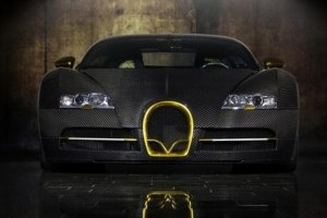 Bugatti Veyron, tunat in aur si fibra de carbon