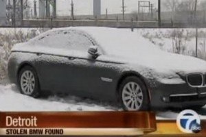 Politia americana recupereaza BMW-ul furat la Detroit 2011