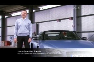 Audi R8 GT Spyder - clip promotional.