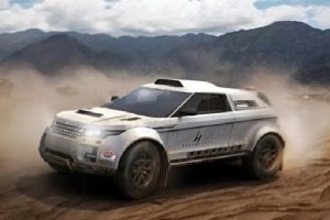 Range Rover Evoque cu motor BMW la Dakar