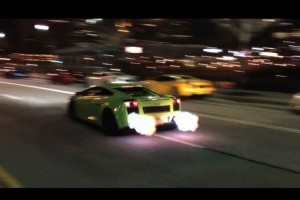 VIDEO: Lamborghini Gallardo scoate flacari