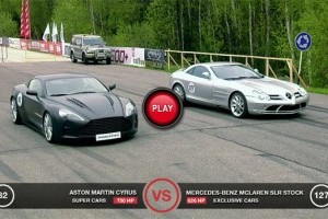 VIDEO: Duel intre Aston Martin DBS, Mercedes SLR McLaren si Nissan GT-R