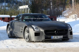 Imagini spion cu Mercedes-Benz SLS AMG Black Series Edition