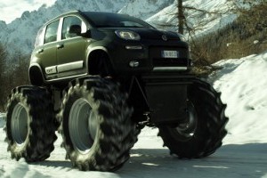 Fiat Panda 4x4 transformat in monster truck