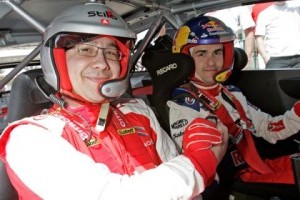 Victor Ponta, copilot pe Citroen C4 WRC HYbrid4