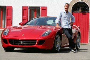 Schumacher a revenit pe circuit la bordul unui Ferrari 599 GTB HGTE
