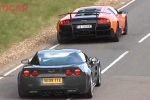 VIDEO: Corvette ZR1 vs Lambo SV