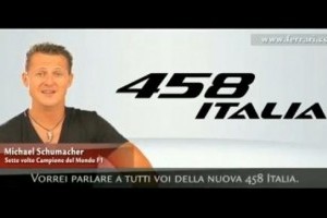 VIDEO: Schumacher prezinta Ferrari 458 Italia