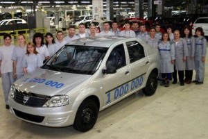 Dacia a construit 1.000.000 de vehicule din gama Logan
