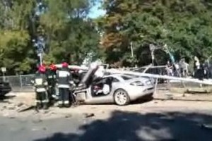 VIDEO: Accident cu Mercedes SLR McLaren