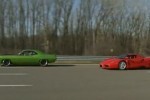 VIDEO: Plymouth Barracuda vs Ferrari Enzo